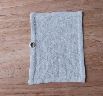 Stoffen journal 12,5 cm lang x 9,5 cm breed Beige - Afbeelding 2